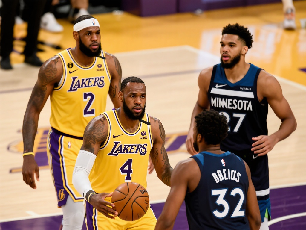 戈贝尔27+24力压詹姆斯22+7+6,森林狼4-1淘汰湖人 湖人队在本轮系列赛中以1比4的总比分出局